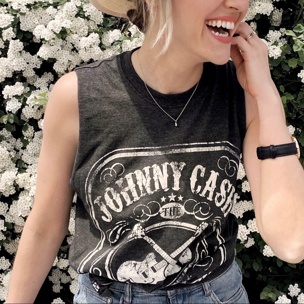 Johnny Cash Cut-off Muscle Tee